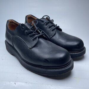 Men's Sz 9 Prospector BIOWALK HAVANA black leather lace up oxford Shoes